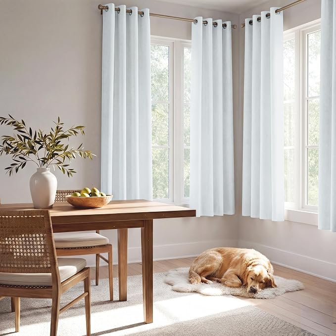 NICETOWN Farmhouse 100% Blackout Linen Curtains - Image 7