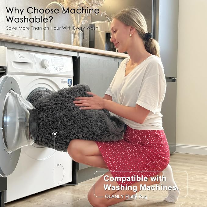OLANLY 10x14 Machine Washable Large Area Rugs - Image 2