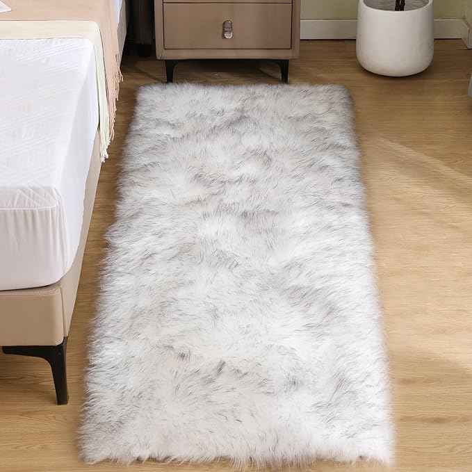 Goolela Fluffy Faux Fur Runner Rug 2x6 by Goolela