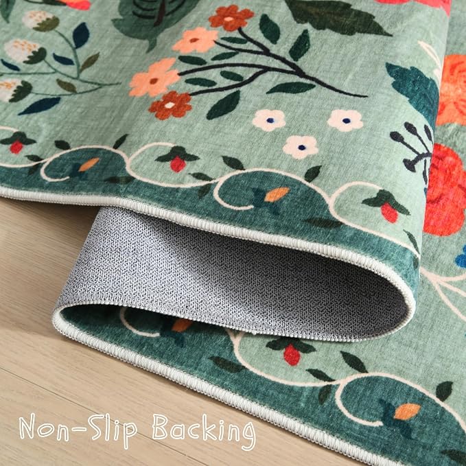 Rugcomf Runner Rug for Hallways Kitchen Rug Non Slip 2'x 6' Washable Rugs - Image 5