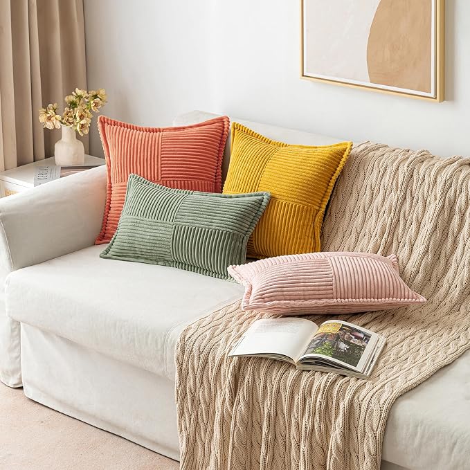 MIULEE Decorative Euro Sham Throw Pillow Covers - Image 8