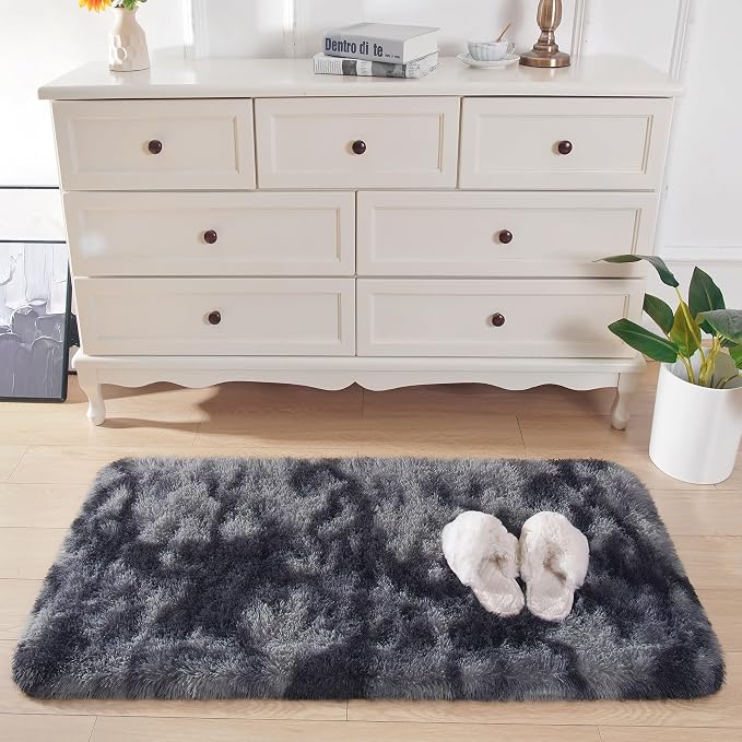 Chicrug Soft Runner Rugs for Bedroom Living Room Plush Fluffy Rug 2x4 Feet - Image 4
