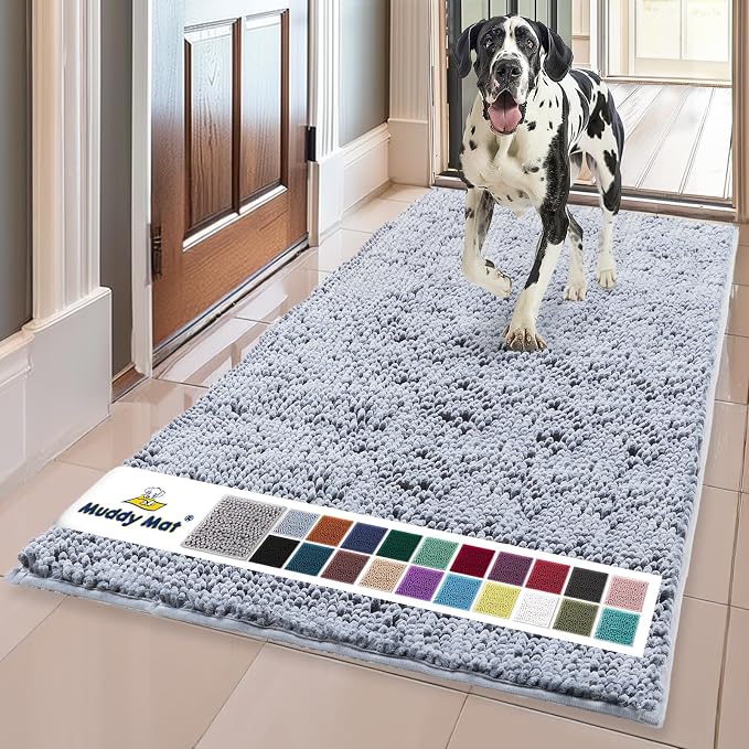 Muddy Mat® | Super Absorbent Door Mat Indoor, Microfiber Quick Dry Chenille by MuddyMat%C2%AE