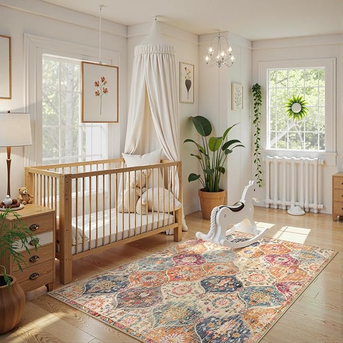 Lahome Moroccan Machine Washable Rugs - Image 4