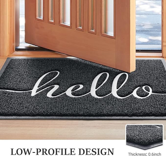 BeneathYourFeet Door Mat, Welcome Mat Low Profile Front Doormat Floor Mat Non - Image 3