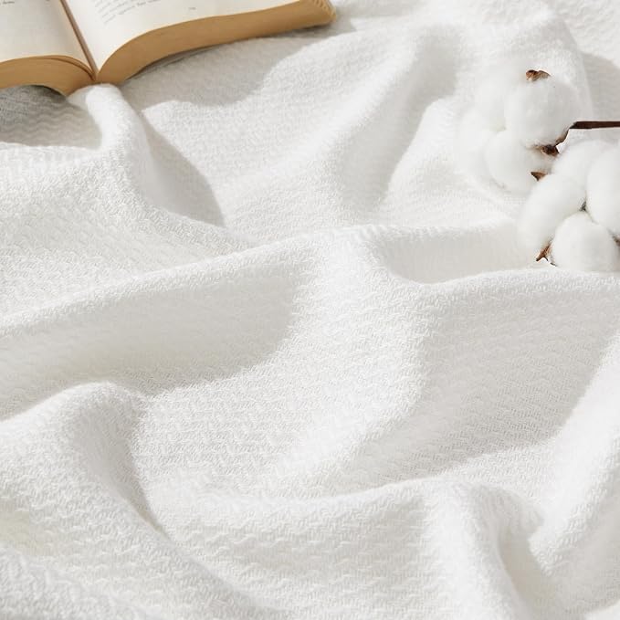 Bedsure GentleSoft 100% Cotton Blanket Full Size by Unknown