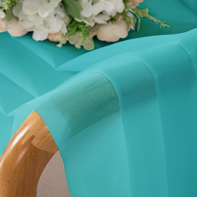 Chyhomenyc Turquoise Sheer Valances - Image 7