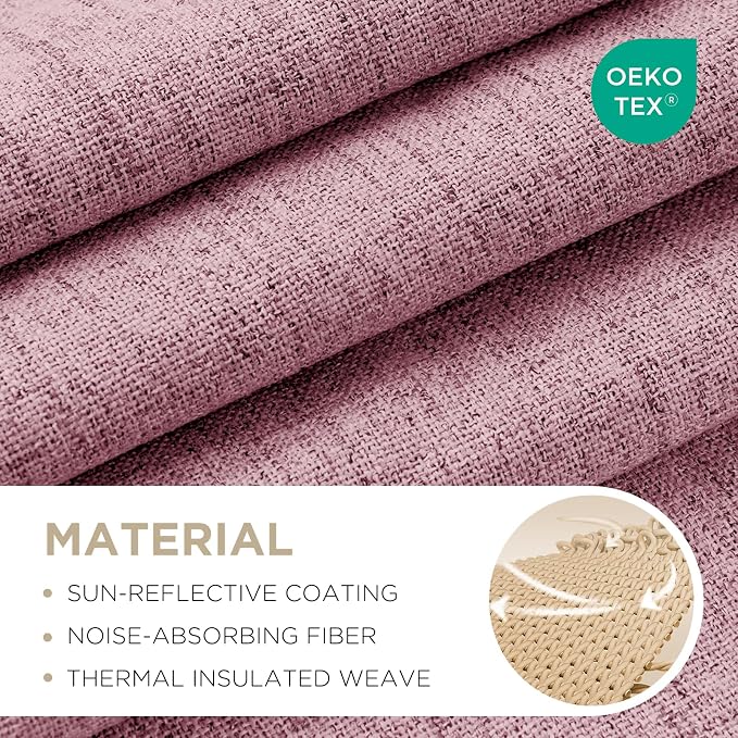 Joydeco Linen Blackout Curtains - Image 2