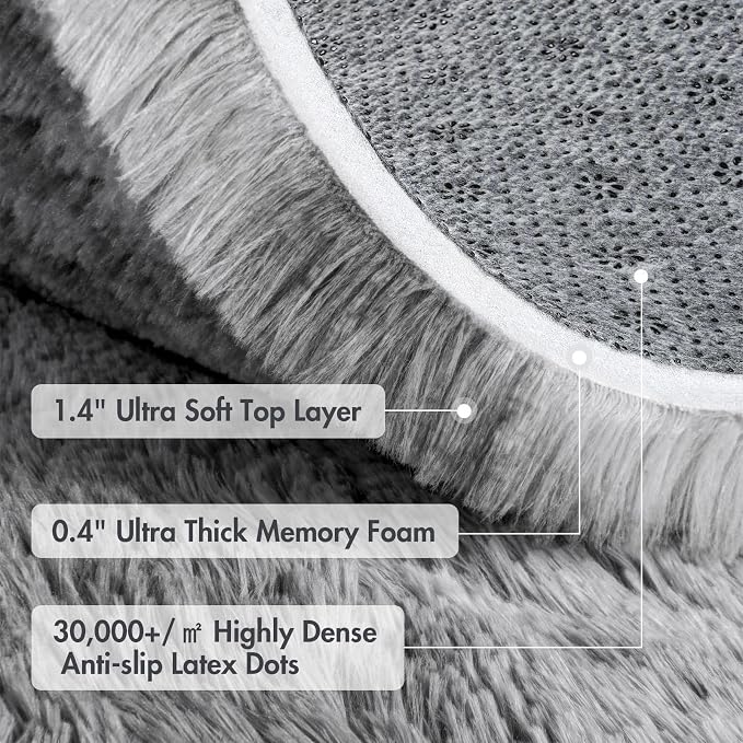 10x14 Ft Extra Large Shag Rugs for Living Room, Ultra Soft Fluffy Furry Area - Image 8