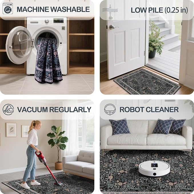Washable 2'6" x 10' Runners for Hallways, Non Slip Long Floor Runner for Kitchen - Image 6