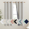 NICETOWN Snowbound Vintage Linen 100% Blackout Curtains by NICETOWN