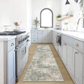 2'6''x8' Runner Rugs Washable Rug: Modern Abstract Hallway Runner Rug Indoor by GENTDRIZZ