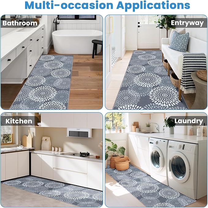 StepRite Runner Rug 2.5 x 8 ft, Washable Rugs, Hallway Runner Rugs, Kitchen - Image 6