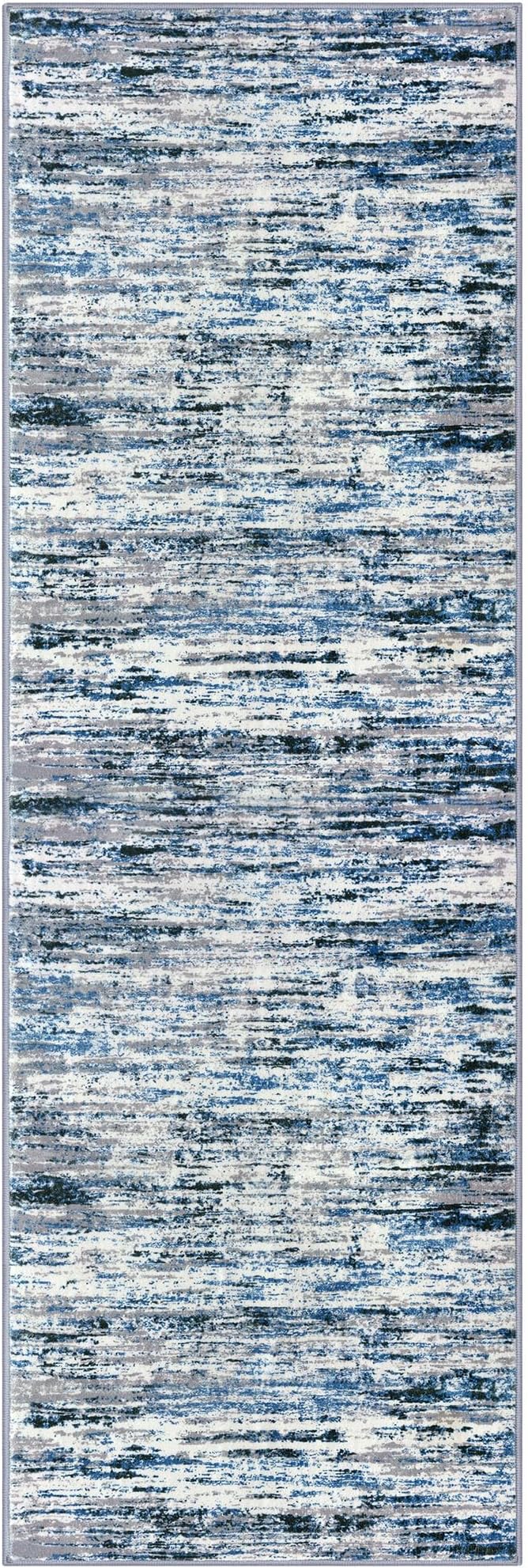 Lansny Modern Abstract Runner Rug 3x8, Washable Kitchen Runner Non-Slip Soft - Image 9
