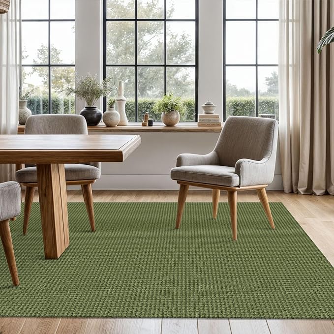 KOZYFLY Washable Area Rug 5x7 ft Rubber Backed Non Slip Rugs - Image 2