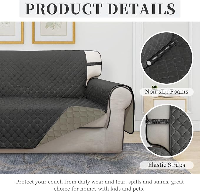 ISSUNTEX Double Protection 100% Waterproof Loveseat Sofa Covers - Image 5