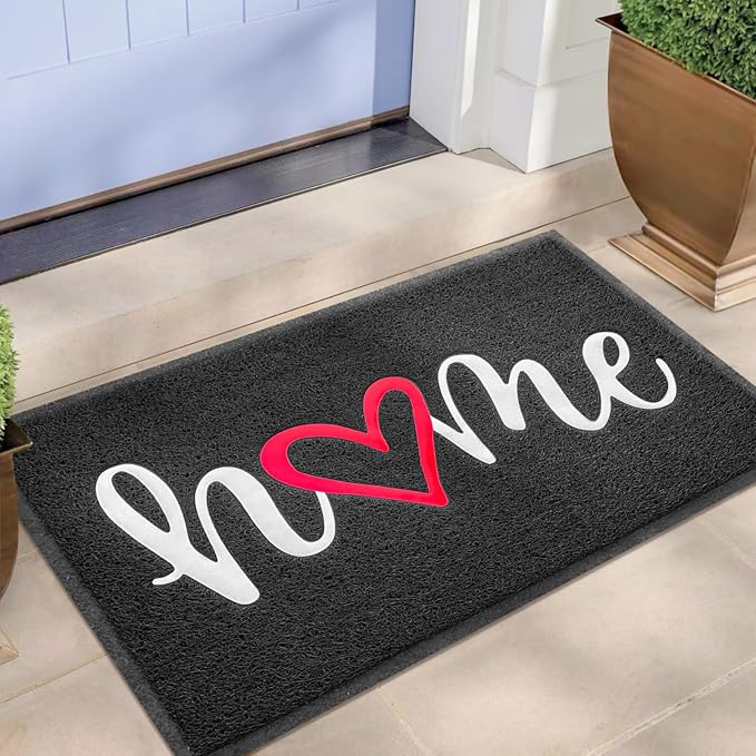 EARTHALL Door Mat Outside Inside Home Doormat, Durable Floor Mat Non Slip Mat by EARTHALL