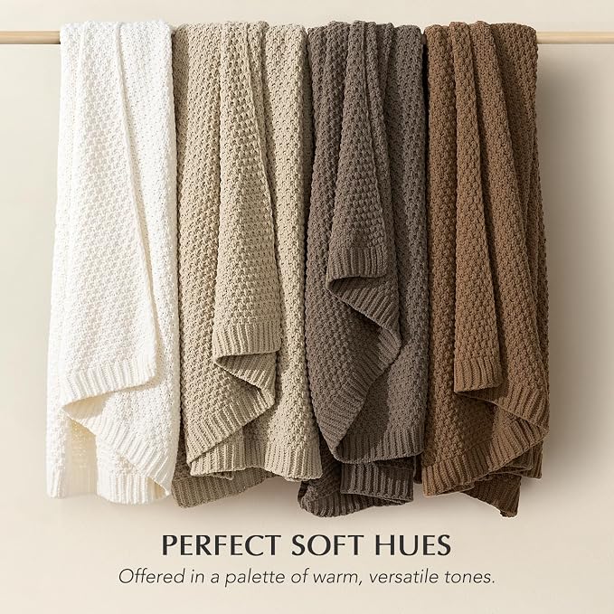 EVERGRACEHOME Chunky Chenille Knit Throw Blanket - Image 7