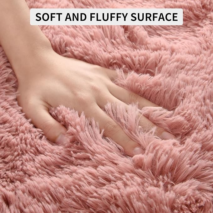 Tepook Super Soft Fluffy Rugs for Living Room, Shag 6x9 Area Rugs for Bedroom - Image 6