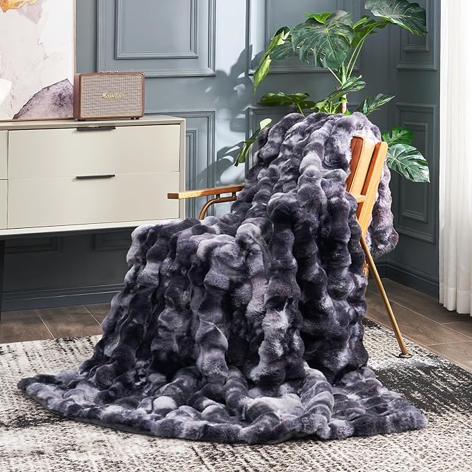 Cozy Bliss Faux Fur Throw Blanket - Image 5