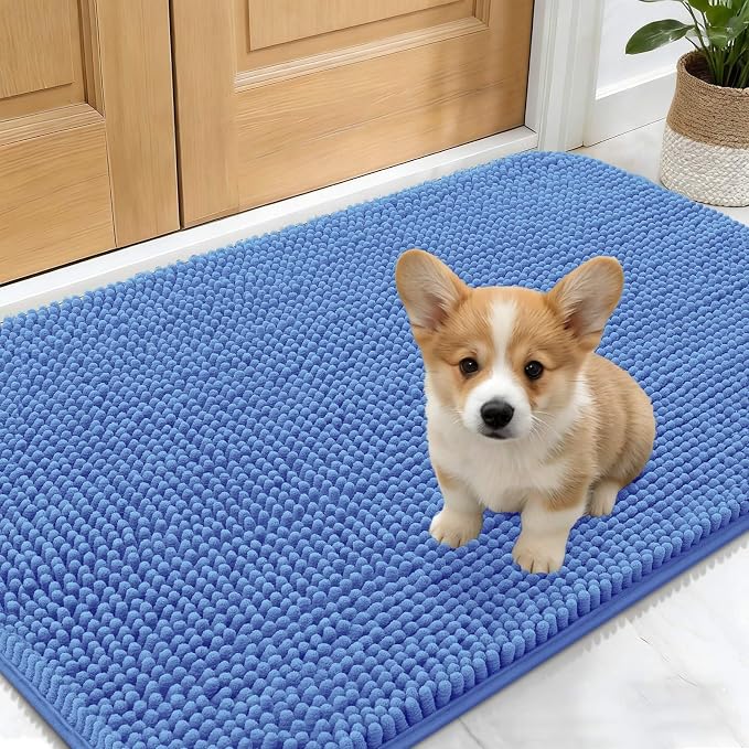 OLANLY Dog Door Mat for Muddy Paws 24x16, Absorbs Moisture and Dirt, Absorbent by OLANLY