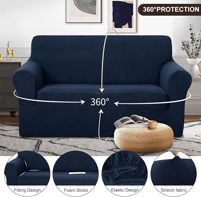 U-NICE HOME Loveseat Cover Stretch Couch Cover Sofa Cover Sofa Slipcover - Image 3