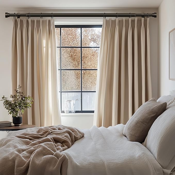 Lootkell 2 Pack Modern Brown Curtain Rods Set - Image 2