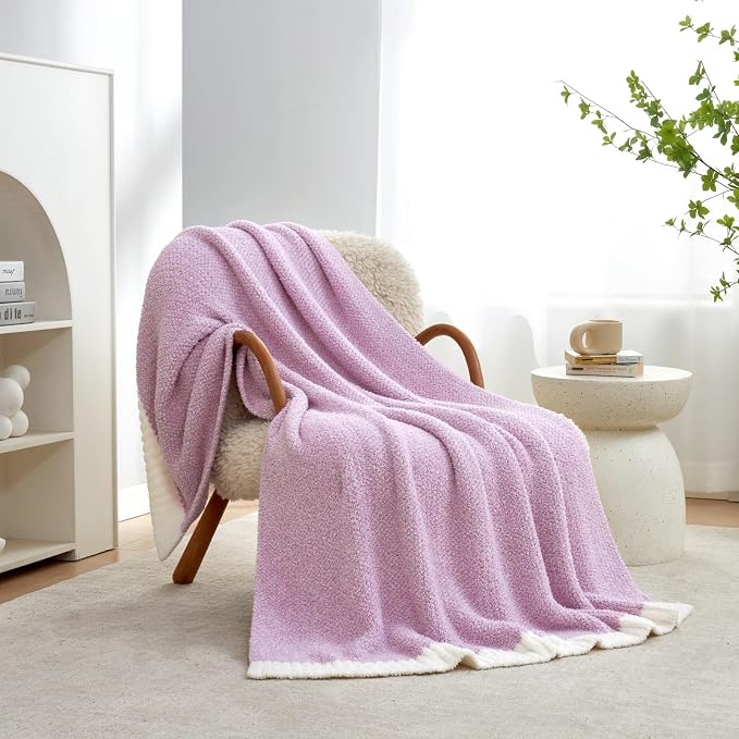 Snuggle Sac Lilac Throw Blanket - Image 4