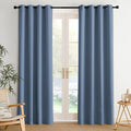 NICETOWN Room Darkening Draperies Curtains Panels, 2 Panels Stone Blue W52 x L84 by NICETOWN