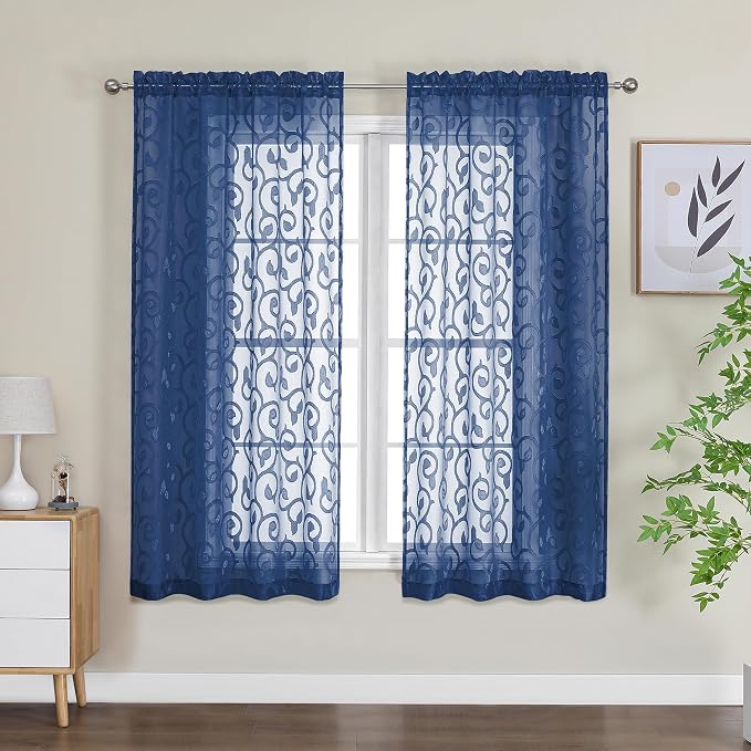 OWENIE Furman Sheer Curtains 63 inch Length by OWENIE