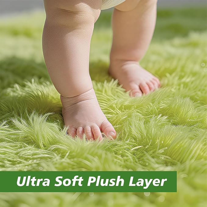 Shag Area Rug for Bedroom 3x5, Soft Fuzzy Rug Non-Shedding Indoor Plush Carpet - Image 3