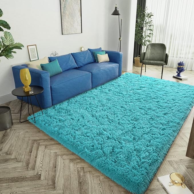 LOCHAS Ultra Soft Indoor Modern Area Rugs Fluffy Living Room Carpets - Image 3