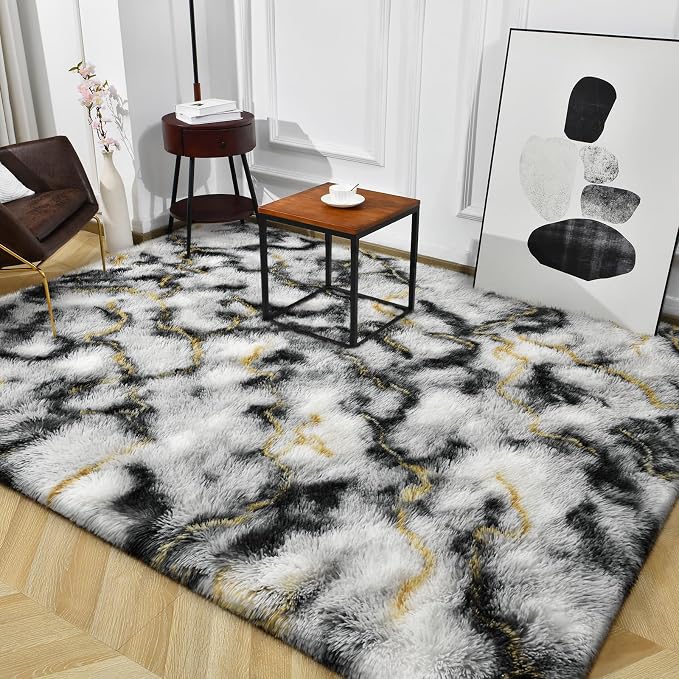 TWINNIS Super Soft Shaggy Rugs Fluffy Carpets, 4x5.9 Feet, Indoor Modern Plush - Image 9