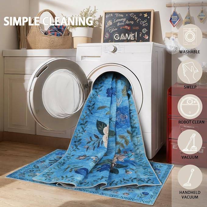 Washable Area Rug 8x10, Large Soft Rugs - Image 6
