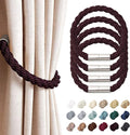 NICEEC 4 Pack Strong Magnetic Curtain Tiebacks Modern Simple Style Drape Tie by NICEEC