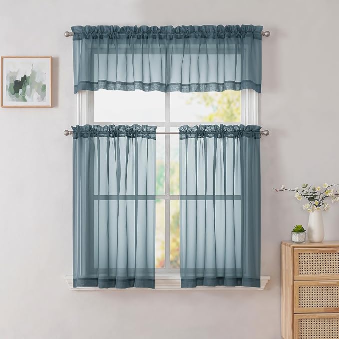 Simplebrand Dusty Blue Valances 14 Inches Long - Image 7