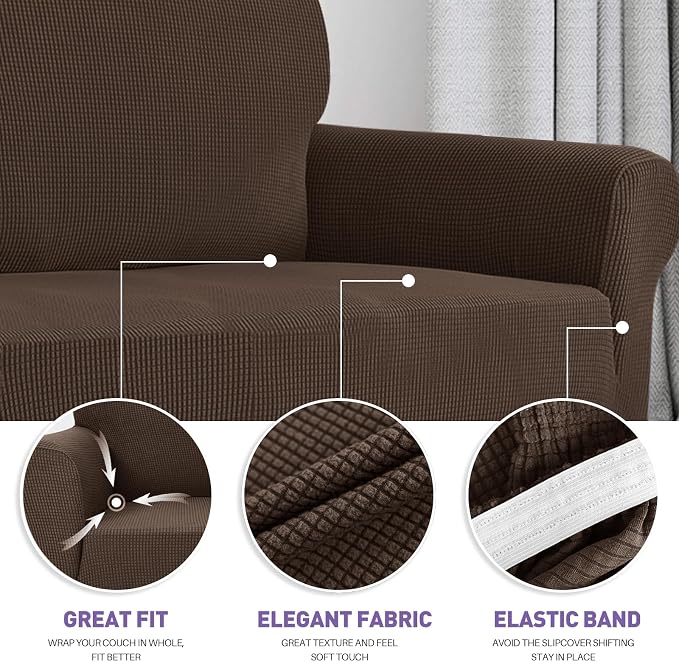 ZNSAYOTX Stretch Oversized Couch Cover Universal Sofa Covers - Image 3