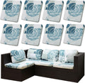 8Pcs Outdoor Cushion Covers, Patio Cushion Covers, Stretch Elastic Slipcovers by dreahoteztil