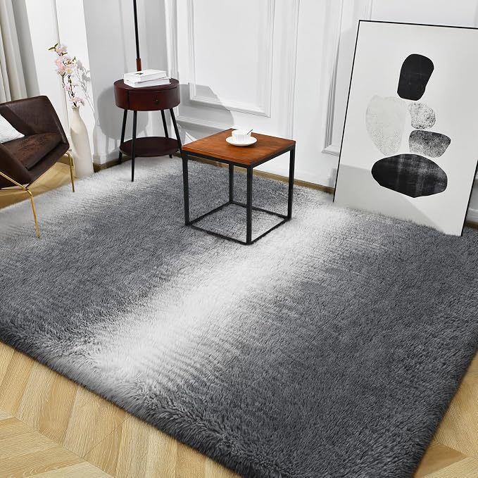 TWINNIS Super Soft Shaggy Rugs Fluffy Carpets, 8x10 Feet, Indoor Modern Plush - Image 9