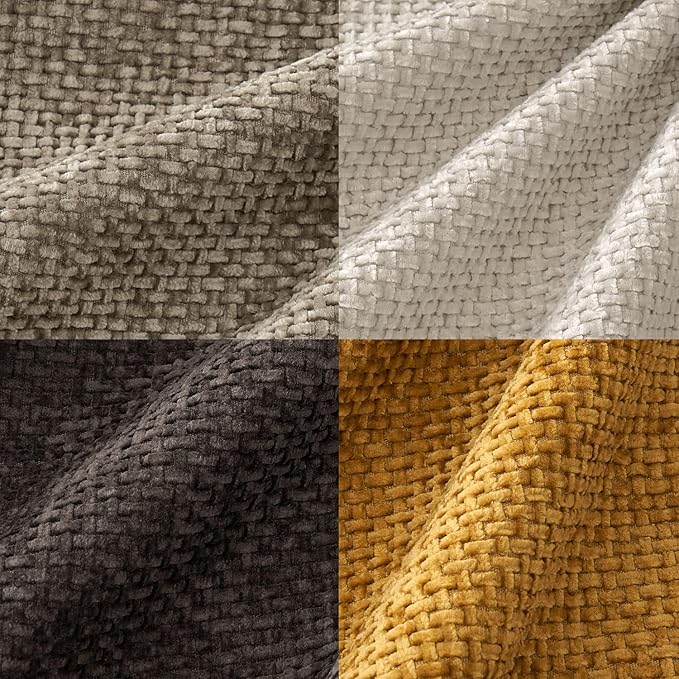 MIULEE Pack of 4 Couch Throw Pillow Covers 16x16 Inch Neutral Gold/Brown Soft - Image 2