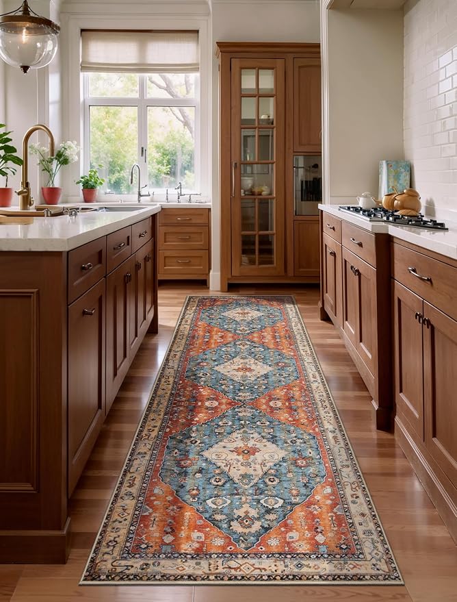 SERISSA Runner Rug for Hallways, 3x8 Washable Non Slip Kitchen Runner Rug - Image 7