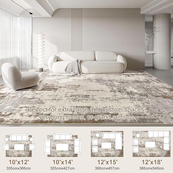 UERMEI 10x12 Area Rug Living Room Rugs - Image 2