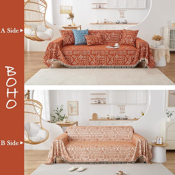 HANDONTIME Boho Aztec Sofa Slipcover - Image 2