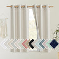 NICETOWN Natural Linen Curtains 45" Long by NICETOWN
