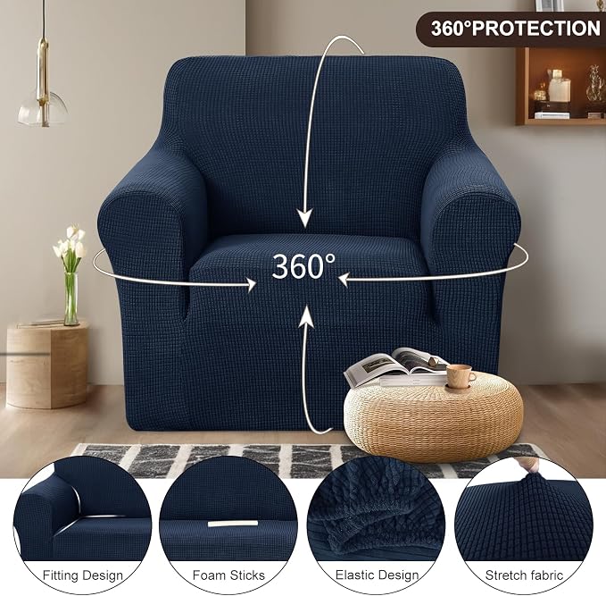 U-NICE HOME Recliner Chair Covers Stretch Couch Cover Sofa Cover Sofa Slipcover - Image 3