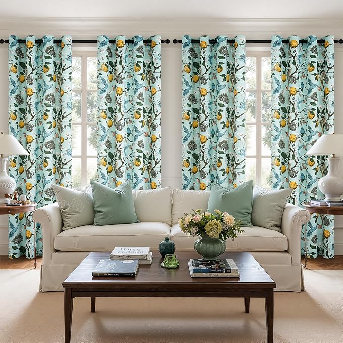 Topfinel 72 Inches Long Floral Curtains - Image 4