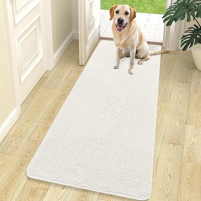 OLANLY Dog Door Mat for Muddy Paws 70x24, Absorbs Moisture and Dirt, Absorbent by OLANLY