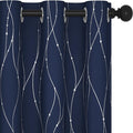 Deconovo Navy Blue Curtains, 38 x 72 Inch, Thermal Insulated Soundproof Privacy by Deconovo