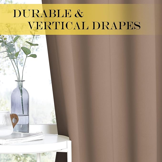 NICETOWN Room Darkening Short Curtain 54 inches Long - Image 4