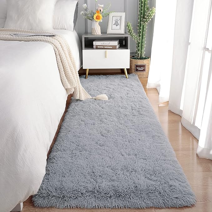 Chicrug Soft Runner Rug for Bedroom Living Room Plush Fluffy Rug 2x3 Feet - Image 5